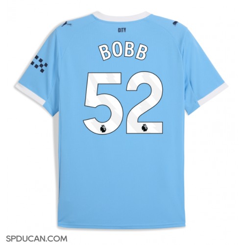 Muški Nogometni Dres Manchester City Oscar Bobb #52 Domaci 2025-26 Kratak Rukav